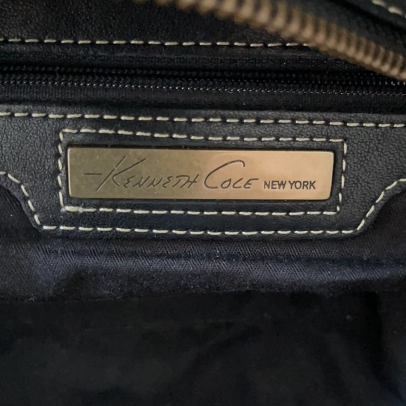 Kenneth Cole NY Black leather studded 2 handle handbag - Picture 15 of 16